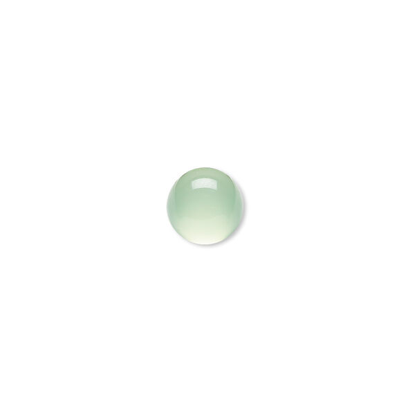 Green chalcedony 1pkg2, calibrated round cab 8mm image number 0