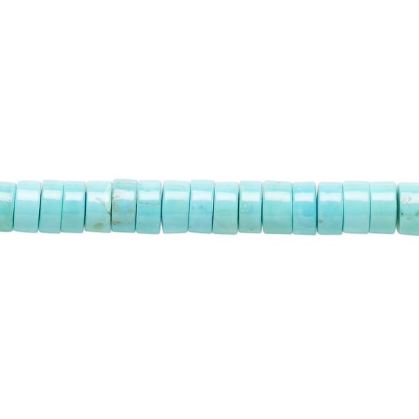Sleeping beauty turquoise 1pkg1, heishi bead natural 15.5-16 inch 5x1.5mm-6x3mm image number 0