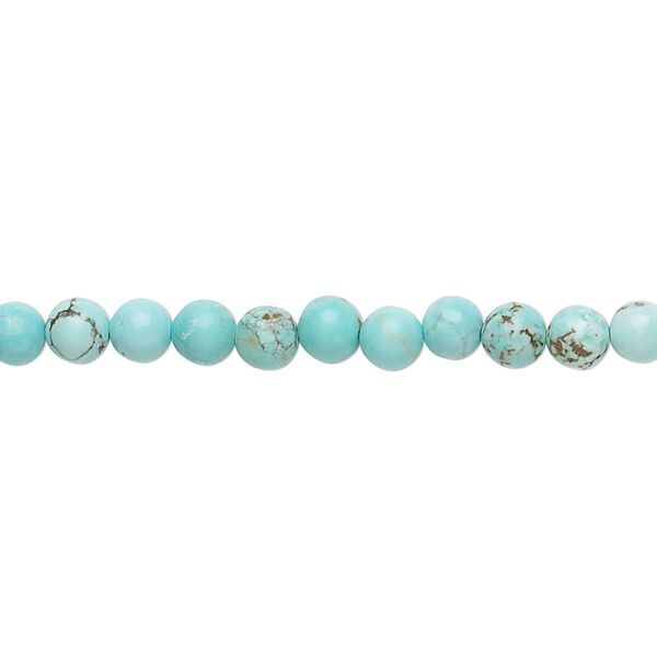 Magnesite 1pkg1, round bead 15.5-16 inch 4mm image number 0