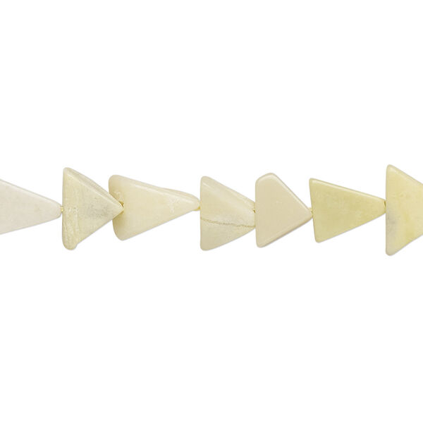 Peridot "jasper" 1pkg1, hand-cut flat triangle bead natural 13 inch 6x6x5mm-11x11x7mm image number 0