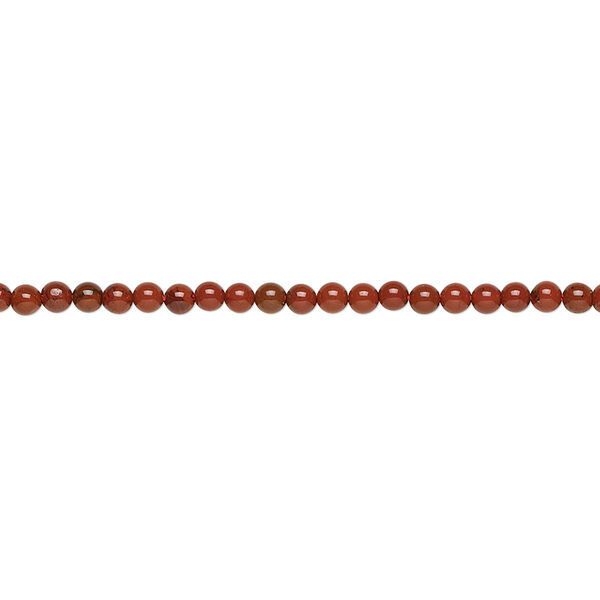 Red jasper 1pkg1, round bead natural 15.5-16 inch 2mm image number 0