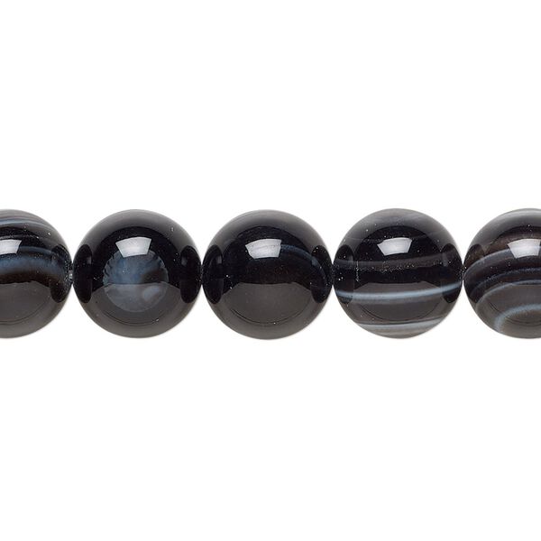 Bull's eye agate 1pkg1, hand-cut round bead natural 15.5-16 inch 10mm image number 0