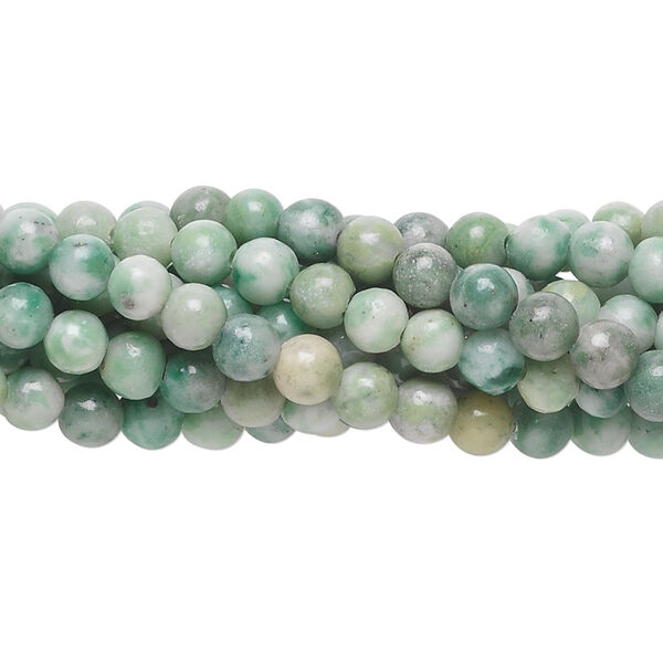 Ching hai "jade" 1pkg10, round bead natural 15.5-16 inch 4mm image number 0