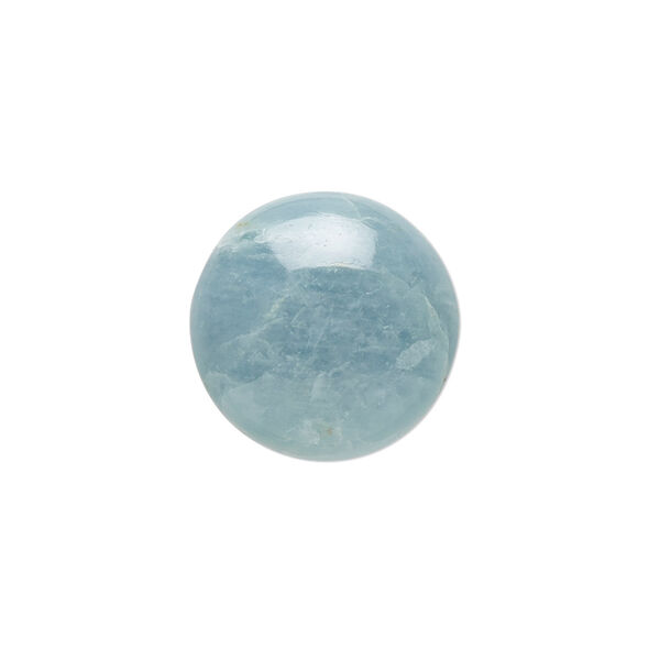 Aquamarine 1pkg1, hand-cut round cab calibrated 18mm image number 0