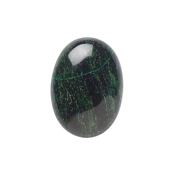 African "jade" 1pkg2, oval cab natural calibrated 25x18mm image number 0