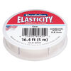 Cord, Beadalon® ELASTICITY®, elastic rubber, pkg/5m, 0.8mm diameter, clear. image number 0