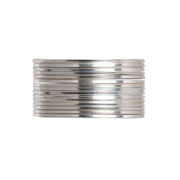 Wire, sterling silver, dead-soft, square, 20 gauge. Sold per pkg of 5 feet. image number 0