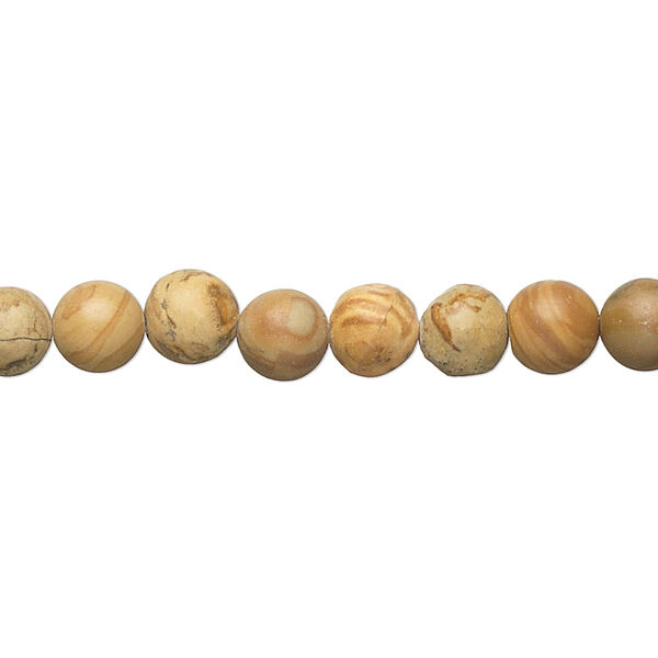 Tigerskin "jasper" 1pkg1, round bead natural D grade, 15 inch 4-6mm image number 0