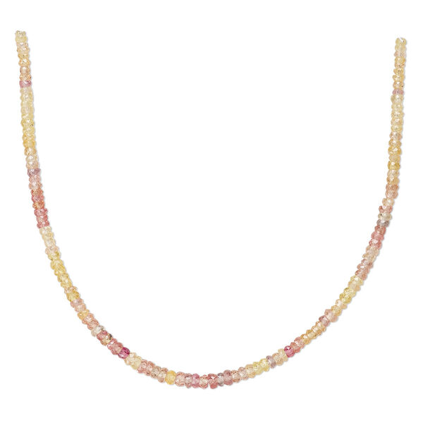 Yellow sapphire / pink sapphire / white sapphire 1pkg1, hand-cut faceted rondelle bead 7 inch 2x1mm-3x2mm image number 0