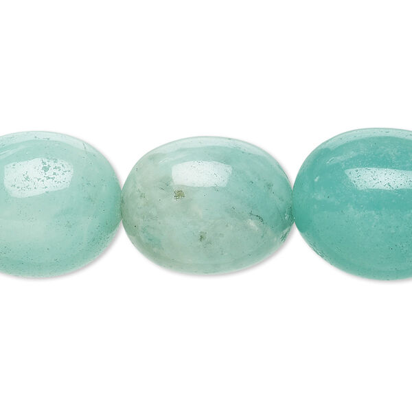 Amazonite 1pkg1, tumbled nugget bead natural 15.5-16 inch medium to large image number 0