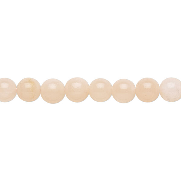 Peach quartz 1pkg1, round bead natural B grade, 15.5-16 inch 6mm image number 0