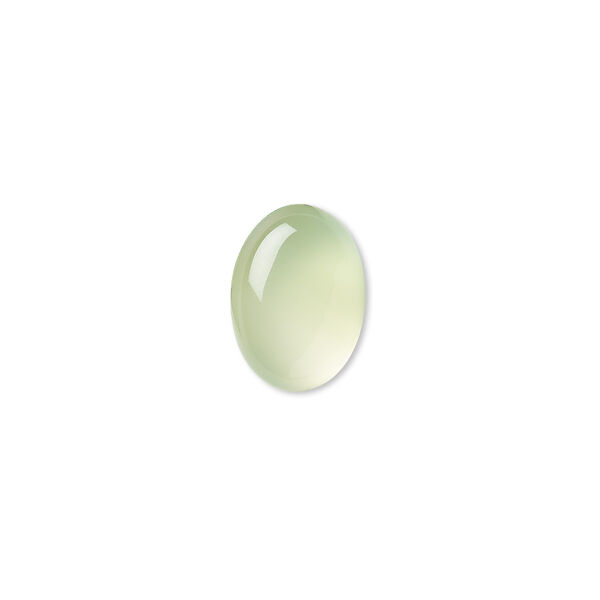 Green chalcedony 1pkg2, calibrated oval cab 14x10mm image number 0