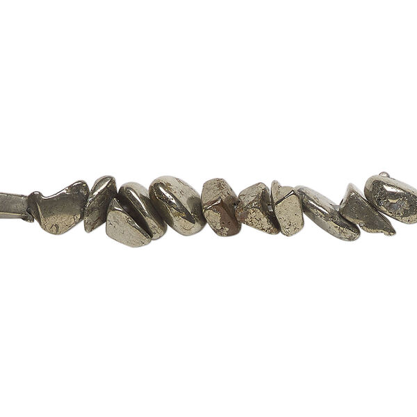 Pyrite 1pkg1, chip bead 15.5-16 inch small image number 0