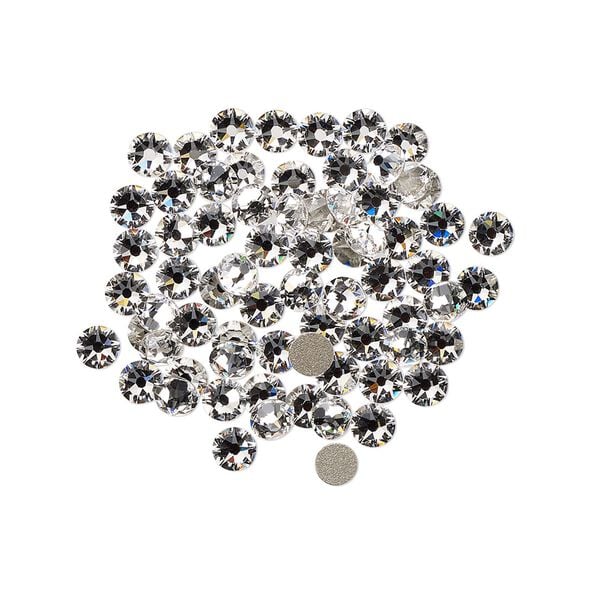 Flat back 1440pk crystal clear foil back, Swarovski® 3-3.2mm rose round SS12 2088 image number 0