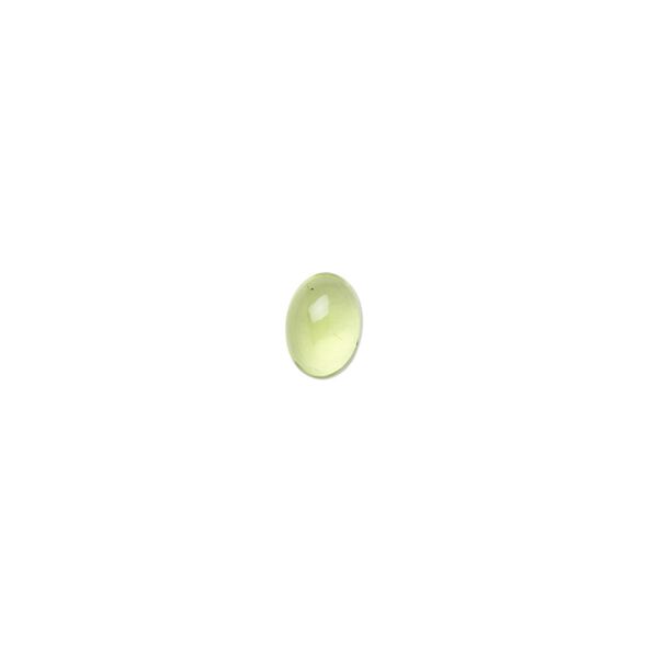 Peridot 1pkg1, calibrated hand-cut oval cab natural 7x5mm image number 0