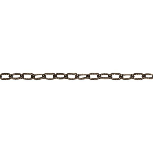Chain, antiqued "vermeil," 4.5x2mm oval cable. Sold per pkg of 5 feet. image number 0