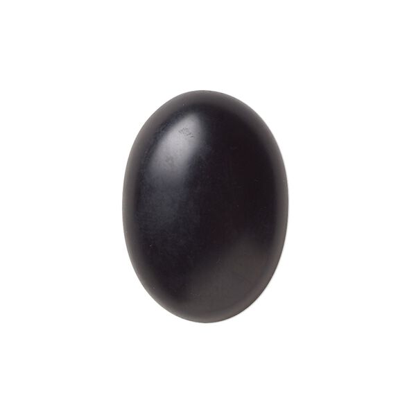 Black onyx 1pkg2, calibrated matte oval cab 25x18mm image number 0
