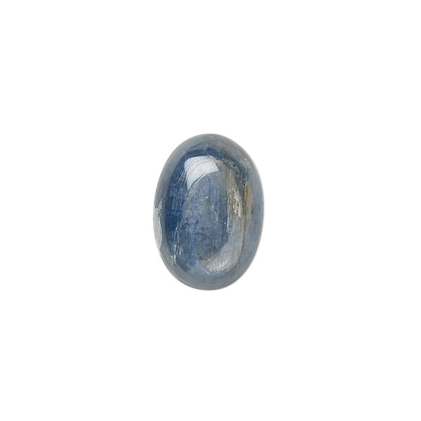 Blue kyanite 1pkg1, calibrated oval cab 14x10mm image number 0