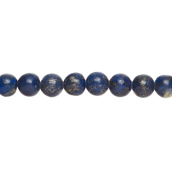 Lapis lazuli 1pkg1, round bead 15 inch 5-7mm image number 0