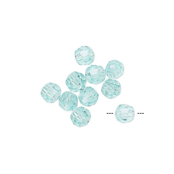Bead 12pk antique green, Asfour Crystal 5mm faceted round image number 0