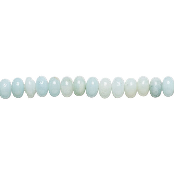 Amazonite 1pkg1, rondelle bead natural 15.5-16 inch 6x4mm image number 0