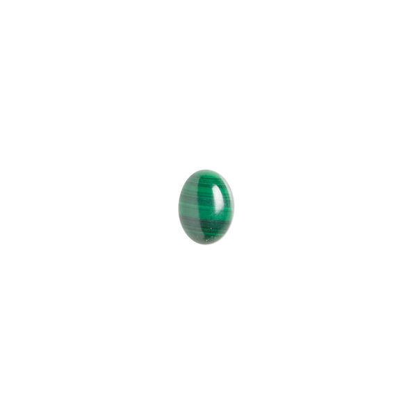 Malachite 1pkg6, calibrated oval cab natural 8x6mm image number 0