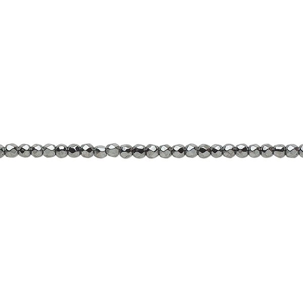 Hemalyke™ 1pkg1, faceted round bead 15.5-16 inch 2mm image number 0