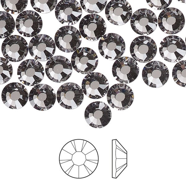 Flat back 1pkg24 lilac ash foil back Preciosa MAXIMA Czech crystal rhinestone 6.3-6.5mm chaton rose round SS30 image number 0