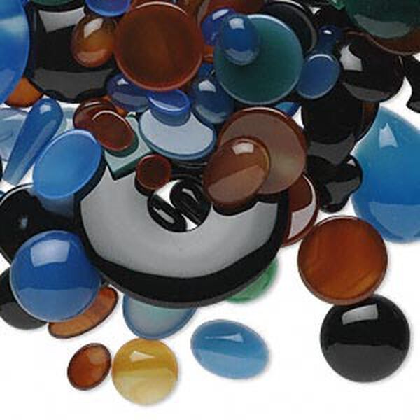 Agate 1pkg1, mixed drill mixed shape component 1/2 lb mix 8x6mm-38x25mm image number 0