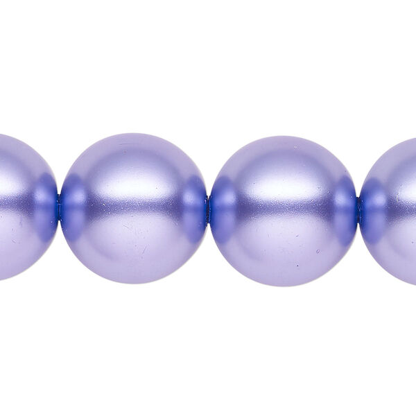 Pearl 1pk violet, Celestial Crystal® 16mm round 15.5-16 inch image number 0