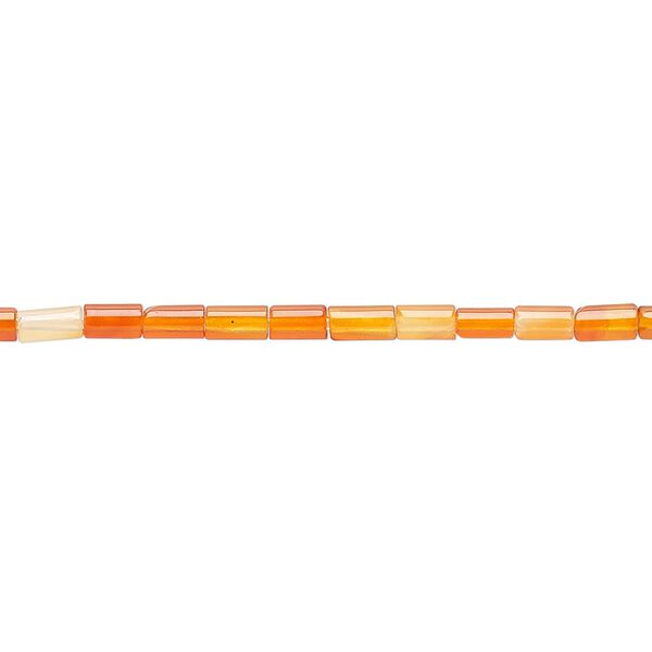 Carnelian 1pkg1, tube bead 15.5-16 inch 4x2mm image number 0