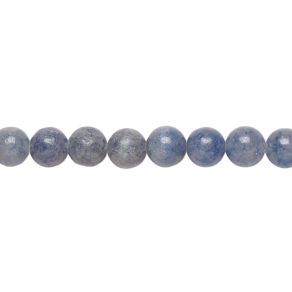 Blue aventurine 1pkg1, round bead natural B grade, 15.5-16 inch 6mm image number 0