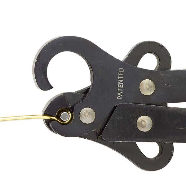 Pliers, Bead Smith® 1-Step Looper® 2.25, steel and rubber, yellow, creates 2.25mm loop (inside diameter), 5 inches. Sold individually. image number 1
