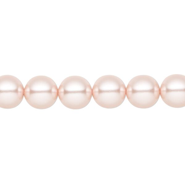 Pearl 25pk rosaline, Preciosa Czech crystal 8mm round image number 0