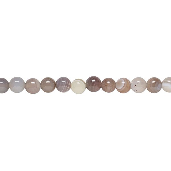 Botswana agate 1pkg1, round bead natural 15.5-16 inch 4mm image number 0