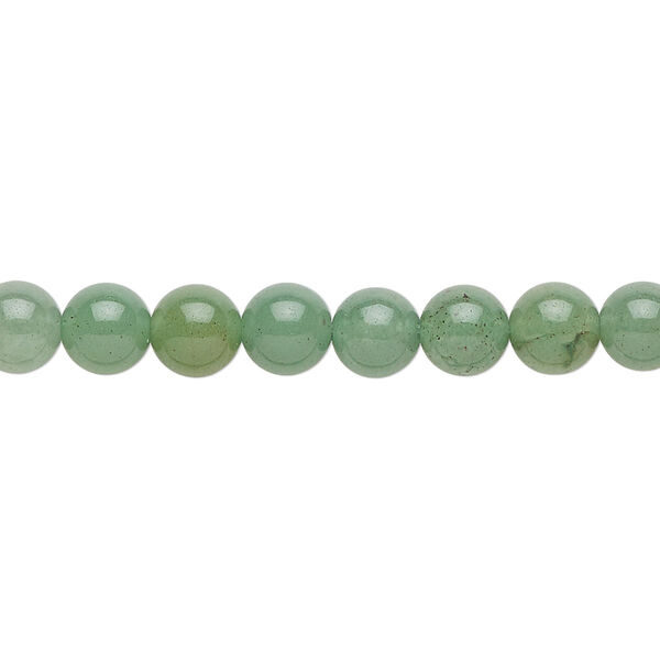 Green aventurine 1pkg1, round bead natural B grade, 15.5-16 inch 6mm image number 0
