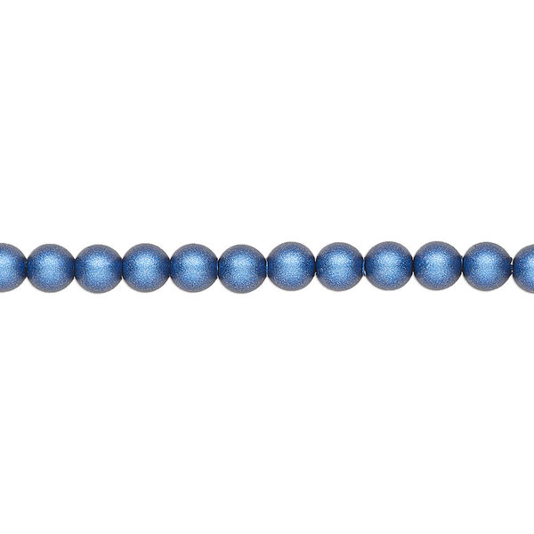 Pearl 500pk iridescent dark blue, Swarovski® 4mm round 5810 image number 0