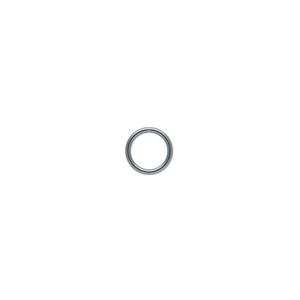 Jump ring, gunmetal-plated brass, 7mm round, 5.5mm inside diameter, 20 gauge. Sold per pkg of 1,000. image number 0