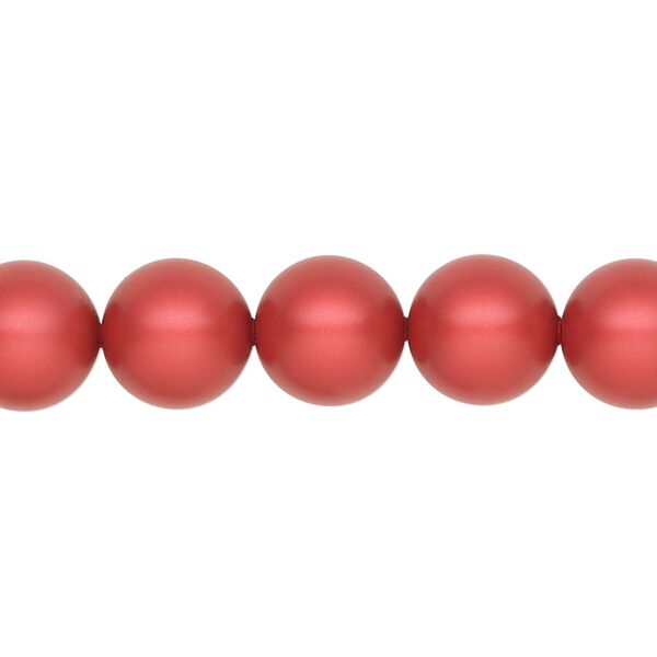 Pearl 100pk rouge, Swarovski® 10mm round 5810 image number 0