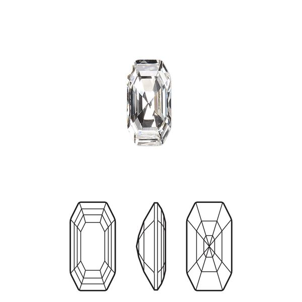 Fancy stone 2pk crystal foil back, Crystal Passions® 12x6mm elongated imperial 4595 image number 0
