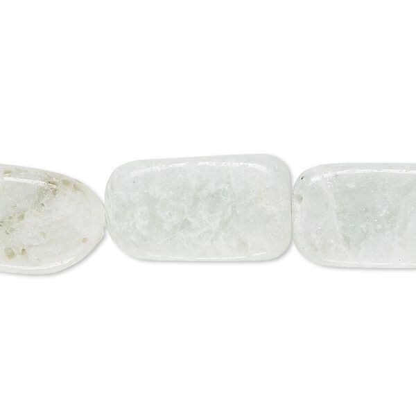 Amazonite 1pkg1, rounded flat rectangle bead natural 8 inch 19x11mm-20x12mm image number 0