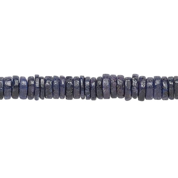 Corundum 1pkg1, hand-cut rondelle bead 8 inch 4x1mm-5x2mm image number 0