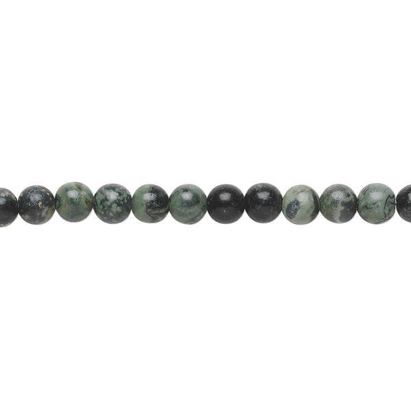 Kambaba jasper 1pkg1, round bead natural 15.5-16 inch 4mm image number 0
