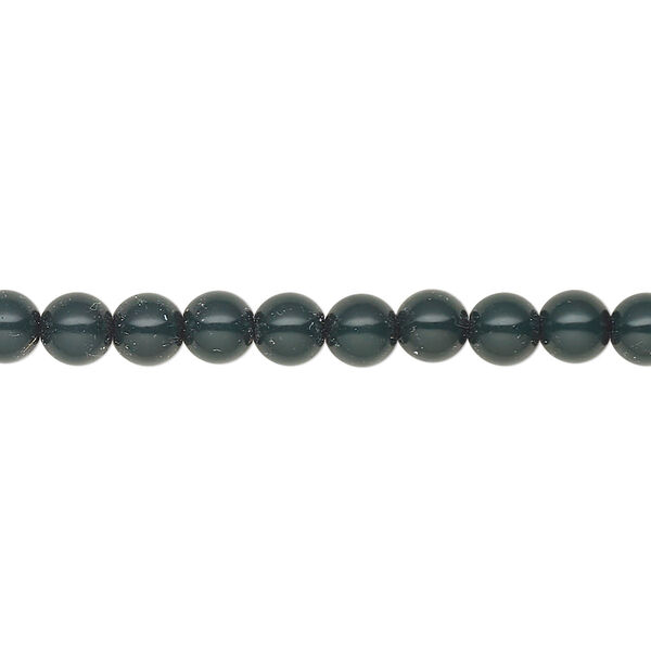 Pearl 50pk malachite green, Preciosa Czech crystal 5mm round image number 0