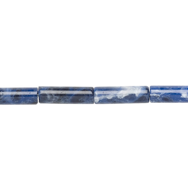 Sodalite 1pkg1, tube bead natural B grade, 15.5-16 inch 13x4mm image number 0