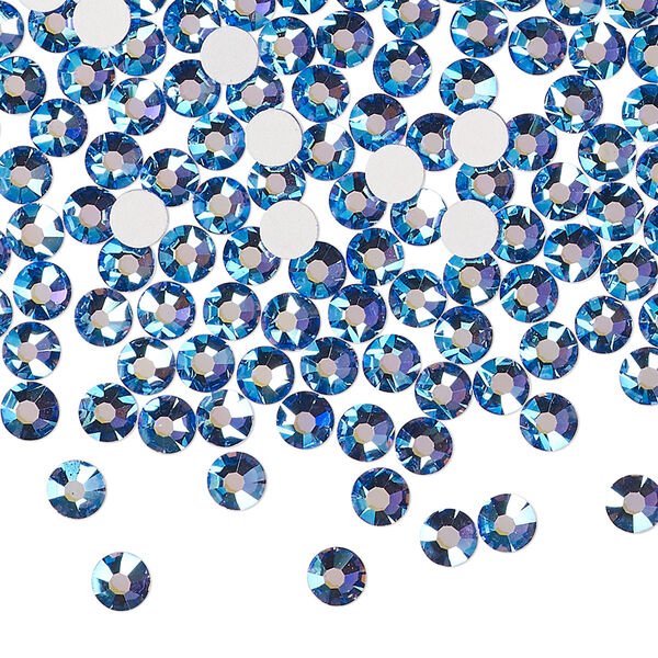 Flat back 1440pk blue violet AB foil back, Preciosa MAXIMA Czech crystal rhinestone 3.8-4mm chaton rose round SS16 image number 0
