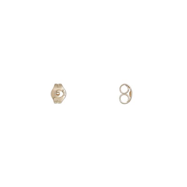 Earnut 1pkg2 14Kt gold, medium weight, 1 pair image number 0