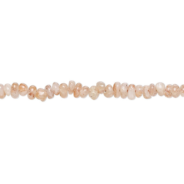 Sunstone 1pkg1, hand-cut rondelle bead natural 13 inch 3x1mm-3x2mm image number 0