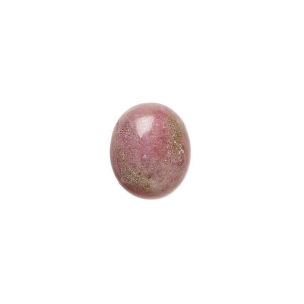 Rhodonite 1pkg6, calibrated oval cab natural C grade, 12x10mm image number 0