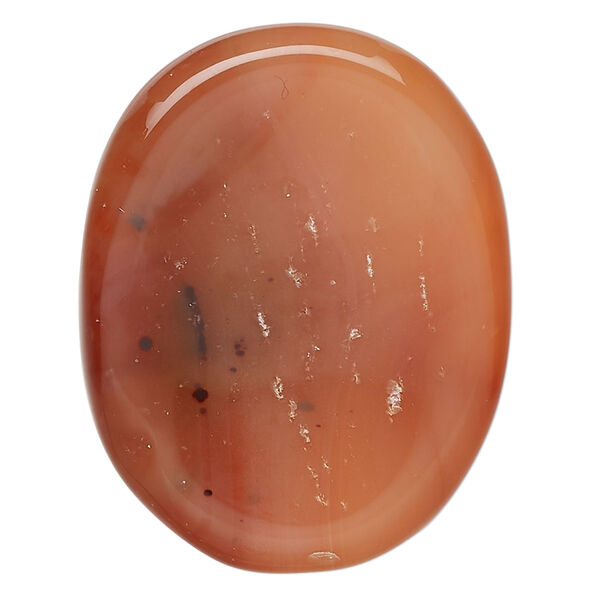 Carnelian 1pkg1, oval worry stone 35x25mm image number 0